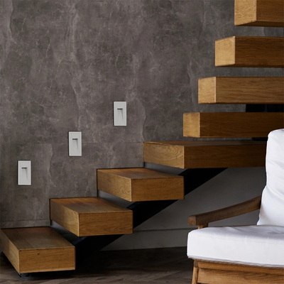 kelvo® STEPART KLV-101-0091 Μοντέρνο Χωνευτό Φωτιστικό Σκαλοπατιού - Διαδρόμου LED 3W 375lm 45° AC 220-240V Αδιάβροχο IP65 Θερμό Λευκό 2700K - Lumileds SMD Chip & TÜV SÜD Driver - Λευκό Ματ - Μ6 x Π5.5 x Υ10cm / Q5 x 9.61cm - 5 Χρόνια Εγγύηση