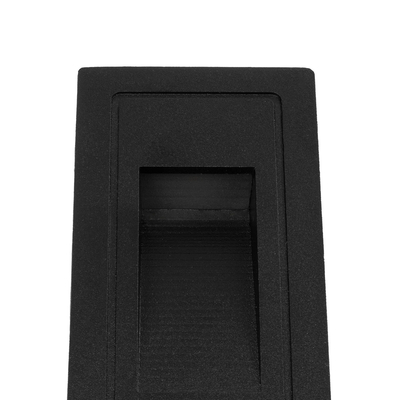 kelvo® STEPART KLV-101-0089 Μοντέρνο Χωνευτό Φωτιστικό Σκαλοπατιού - Διαδρόμου LED 3W 375lm 45° AC 220-240V Αδιάβροχο IP65 Θερμό Λευκό 2700K - Lumileds SMD Chip & TÜV SÜD Driver - Μαύρο Ματ - Μ5.5 x Π6 x Υ10cm / Q5 x 9.61cm - 5 Χρόνια Εγγύηση