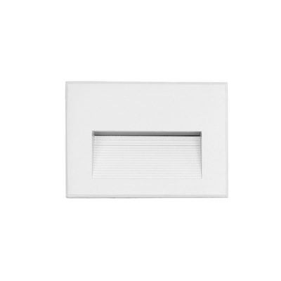 kelvo® STEPART KLV-101-0085 Μοντέρνο Χωνευτό Φωτιστικό Σκαλοπατιού - Διαδρόμου LED 6W 750lm 45° AC 220-240V Αδιάβροχο IP65 Θερμό Λευκό 2700K - Lumileds SMD Chip & TÜV SÜD Driver - Λευκό Ματ - Μ11.5 x Π5.3 x Υ8.3cm / Q10.63 x 7.61cm - 5 Χρόνια Εγγύηση