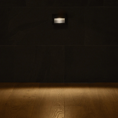 kelvo® STEPART KLV-101-0083 Μοντέρνο Χωνευτό Φωτιστικό Σκαλοπατιού - Διαδρόμου LED 6W 750lm 45° AC 220-240V Αδιάβροχο IP65 Θερμό Λευκό 2700K - Lumileds SMD Chip & TÜV SÜD Driver - Μαύρο Ματ - Μ11.5 x Π5.3 x Υ8.3cm / Q10.63 x 7.61cm - 5 Χρόνια Εγγύηση