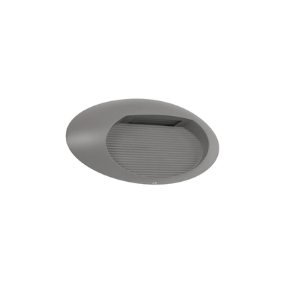 kelvo® STEPART KLV-101-0099 Μοντέρνο Φωτιστικό Σκαλοπατιού - Διαδρόμου LED 3W 375lm 45° AC 220-240V Αδιάβροχο IP65 Θερμό Λευκό 2700K - Lumileds SMD Chip & TÜV SÜD Driver - Γκρι Ανθρακί Ματ - Μ26 x Π5.5 x Υ13cm - 5 Χρόνια Εγγύηση