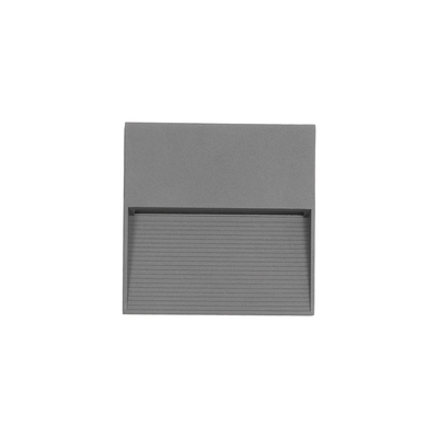 kelvo® STEPART KLV-101-0105 Μοντέρνο Φωτιστικό Σκαλοπατιού - Διαδρόμου LED 4W 500lm 45° AC 220-240V Αδιάβροχο IP65 Θερμό Λευκό 2700K - Lumileds SMD Chip & TÜV SÜD Driver - Γκρι Ανθρακί Ματ - Μ15 x Π3.5 x Υ15cm - 5 Χρόνια Εγγύηση