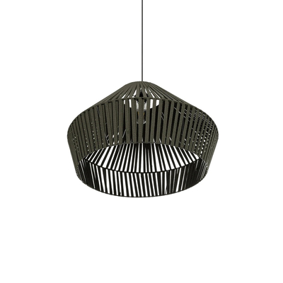 GLOBOSTAR® NUI 205-0070 Boho Κρεμαστό Φωτιστικό Οροφής με Ντουί 1 x E27 AC 220-240V IP20 - Πρασίνο - M60 x Π60 x Υ41cm