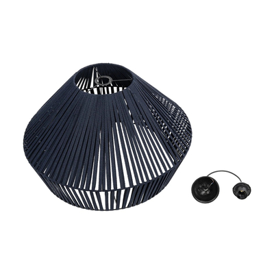 GLOBOSTAR® NUI 205-0072 Boho Κρεμαστό Φωτιστικό Οροφής με Ντουί 1 x E27 AC 220-240V IP20 - Μπλε - M60 x Π60 x Υ41cm