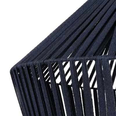 GLOBOSTAR® NUI 205-0072 Boho Κρεμαστό Φωτιστικό Οροφής με Ντουί 1 x E27 AC 220-240V IP20 - Μπλε - M60 x Π60 x Υ41cm