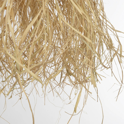 GLOBOSTAR® PLUVIA 205-0081 Boho Κρεμαστό Φωτιστικό Οροφής με Ντουί 1 x E27 AC 220-240V IP20 - Μπεζ - M40 x Π40 x Υ70cm