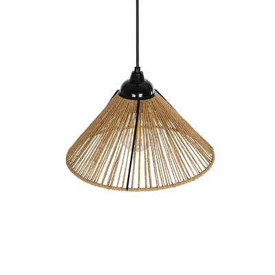 GLOBOSTAR® FUNIS 205-0084 Boho Κρεμαστό Φωτιστικό Οροφής με Ντουί 1 x E27 AC 220-240V IP20 - Μπεζ - M25 x Π25 x Υ16cm