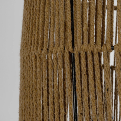 GLOBOSTAR® SAFA 205-0085 Boho Κρεμαστό Φωτιστικό Οροφής με Ντουί 1 x E27 AC 220-240V IP20 - Μπεζ - M30 x Π30 x Υ26cm