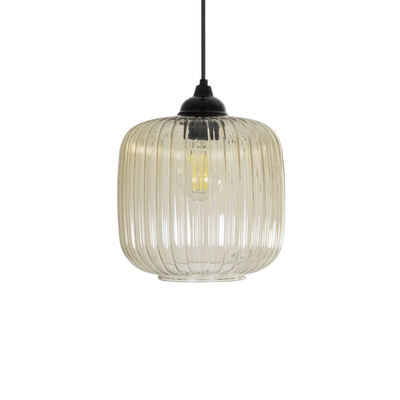 GLOBOSTAR® MELONI 206-0016 Μοντέρνο Κρεμαστό Φωτιστικό Οροφής με Ντουί 1 x E27 AC 220-240V IP20 - Mελί - Μ20 x Π20 x Υ24cm