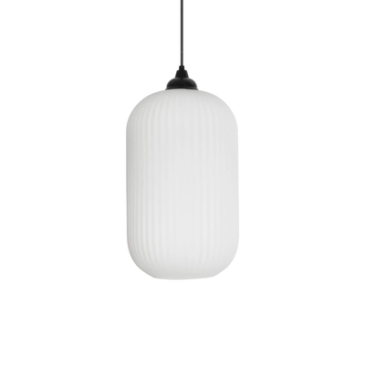 GLOBOSTAR® MELONI 206-0019 Μοντέρνο Κρεμαστό Φωτιστικό Οροφής με Ντουί 1 x E27 AC 220-240V IP20 - Λευκό - Μ20 x Π20 x Υ38cm