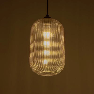 GLOBOSTAR® MELONI 206-0020 Μοντέρνο Κρεμαστό Φωτιστικό Οροφής με Ντουί 1 x E27 AC 220-240V IP20 - Mελί - Μ20 x Π20 x Υ38cm