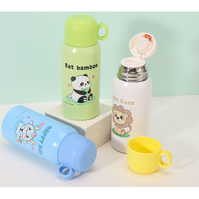 Παιδικό παγούρι-θερμός με κούπα - 500ml - 312567 - Yellow