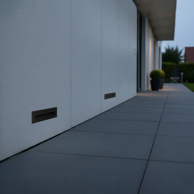 kelvo® STEPART KLV-101-0086 Μοντέρνο Χωνευτό Φωτιστικό Σκαλοπατιού - Διαδρόμου LED 6W 750lm 45° AC 220-240V Αδιάβροχο IP65 Θερμό Λευκό 2700K - Lumileds SMD Chip & TÜV SÜD Driver - Μαύρο Ματ - Μ21 x Π5.5 x Υ6.5cm / Q20.3 x 5.6cm - 5 Χρόνια Εγγύηση