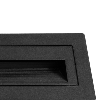 kelvo® STEPART KLV-101-0086 Μοντέρνο Χωνευτό Φωτιστικό Σκαλοπατιού - Διαδρόμου LED 6W 750lm 45° AC 220-240V Αδιάβροχο IP65 Θερμό Λευκό 2700K - Lumileds SMD Chip & TÜV SÜD Driver - Μαύρο Ματ - Μ21 x Π5.5 x Υ6.5cm / Q20.3 x 5.6cm - 5 Χρόνια Εγγύηση