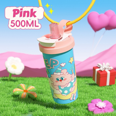 Παιδικό παγούρι-θερμός - 500ml - 696222 - Pink/Blue