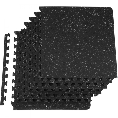 Πατάκια δαπέδου VEVOR EVA Interlocking Foam, 6 τεμάχια πλακάκια από καουτσούκ σε σχήμα παζλ πάχους 0,56 ιντσών, Πατάκι δαπέδου άσκησης 24 x 24 ιντσών για προπόνηση και φυσική κατάσταση, Πατάκια δαπέδου βαρέως τύπου για σπίτι, γυμναστήριο, γραφείο - 24 τετραγωνικά πόδια