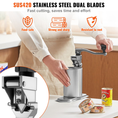 Ανοιχτήρι κονσερβών VEVOR Επαγγελματικό, Ανοιχτήρι κονσερβών βαρέως τύπου χειροκίνητο επιτραπέζιο για κονσέρβες ύψους έως 400 mm, Ανοιχτήρια κονσερβών ρυθμιζόμενου ύψους που στερεώνονται με βίδες και σφιγκτήρα τραπεζιού, για εστιατόριο, ξενοδοχείο και κατάστημα τροφίμων