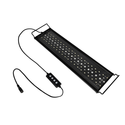 GLOBOSTAR® AQUARIUS 79679 Φωτιστικό Ενυδρείου με Ενσωματωμένο Χειριστήριο LED 16W 800lm 120° AC 220-240V Αδιάβροχο IP44 Πολύχρωμο RGBW Dimmable - Sanan SMD Chip - Μαύρο - Μ45 x Π11 x Υ3cm - 2 Χρόνια Εγγύηση