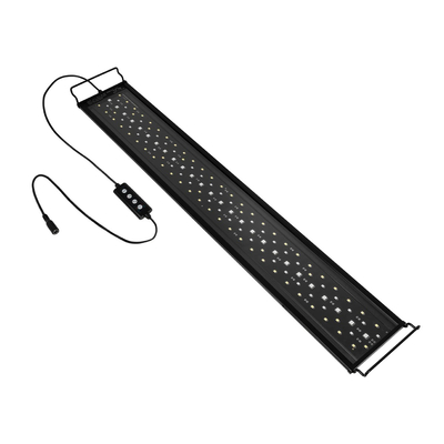 GLOBOSTAR® AQUARIUS 79681 Φωτιστικό Ενυδρείου με Ενσωματωμένο Χειριστήριο LED 22W 1100lm 120° AC 220-240V Αδιάβροχο IP44 Πολύχρωμο RGBW Dimmable - Sanan SMD Chip - Μαύρο - Μ75 x Π11 x Υ3cm - 2 Χρόνια Εγγύηση