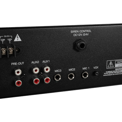 GLOBOSTAR® FDB CA5501 98034 100V Constant Voltage Επαγγελματικός Ενισχυτής Ήχου 550W AC 220V/50-60Hz με USB & FM Ράδιο - IP20 - Μαύρο - Μ44 x Π34 x Υ9.8cm - 2 Χρόνια Εγγύηση