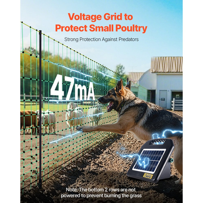 Ηλεκτρικό δίχτυ περίφραξης VEVOR, 1,27 mx 50 m, Περίφραξη με δίχτυ για ζώα με πασσάλους και στύλους, Φορητά δίχτυα για κατσίκες, πρόβατα, ελάφια, χοίρους, σκύλους, Ηλεκτρική περίφραξη για αυλές, κήπους, αγροκτήματα, ράντσα
