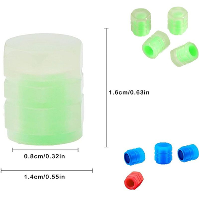 Καπάκι βαλβίδας ελαστικών αυτοκινήτου φωσφορίζον - R-Z17201-4U - 140532 - Blue