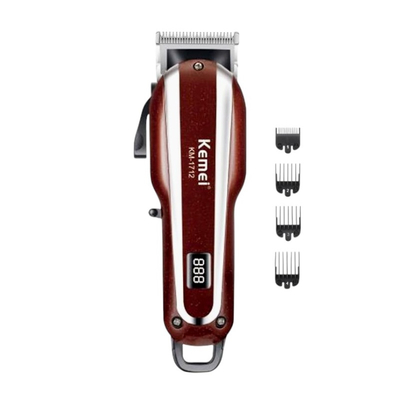 Κουρευτική μηχανή - KM-1712 - Kemei - Red