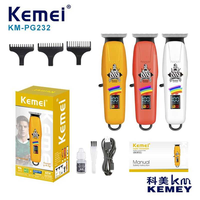 Κουρευτική μηχανή & trimmer - Barber - KM-232 - Kemei - Yellow
