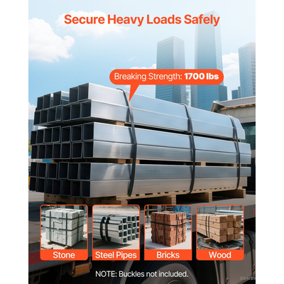 Πηνίο ταινίας VEVOR από χάλυβα, 19 mm x 0,55 mm x 500 m, Μεταλλικό ρολό ταινίας αντοχής σε σκληρό περιβάλλον, αντοχή σε θραύση 771 kg, Πηνίο ταινίας παλέτας βαρέως τύπου για συσκευασία παλετών