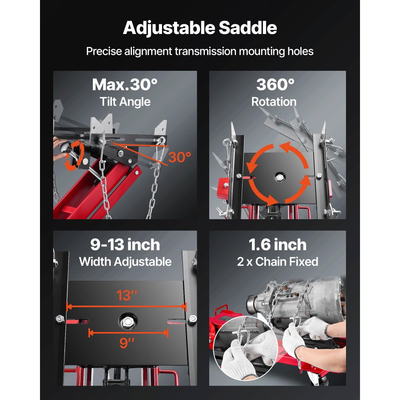 Γρύλος δαπέδου χαμηλού προφίλ VEVOR, ανυψωτική ικανότητα 2200 λίβρες / 1 τόνος, τηλεσκοπικός γρύλος δαπέδου με μετάδοση, ύψος ανύψωσης 18,5-70 ίντσες, εύκαμπτοι περιστρεφόμενοι τροχοί 360°, βαρέως τύπου ανυψωτικός ανυψωτήρας για γκαράζ, κατάστημα