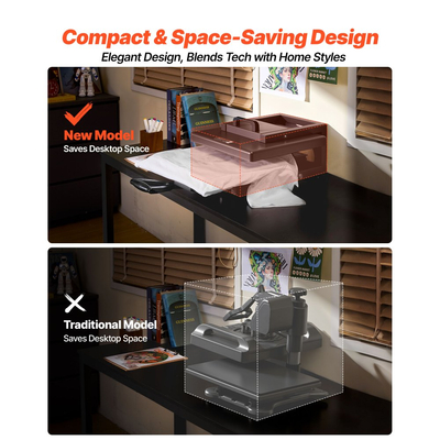 Υβριδική Θερμική Πρέσα VEVOR, 380 x 380 mm, Πολυλειτουργική 8 σε 1, Γρήγορη και Ομοιόμορφη Θέρμανση, Ολοκαίνουργιος Πατενταρισμένος Σχεδιασμός, Εύκολος Χειρισμός, Μηχανή Πρέσας Εξάχνωσης για Μπλουζάκια/Κούπες/Ποτήρια/Καπέλα/Πιάτα, Μαύρο