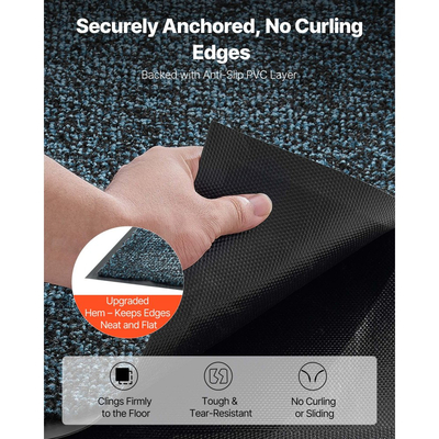 Πατάκι εισόδου VEVOR, 1829 x 1219 mm Εμπορικό πατάκι δαπέδου για εσωτερικούς και εξωτερικούς χώρους, Βιομηχανικό χαλί εισόδου με υπόστρωμα PVC, Πλενόμενο χαλί εισόδου βαρέως τύπου για διάδρομο, μπαλκόνι, γκαράζ, μπλε σχιστόλιθου