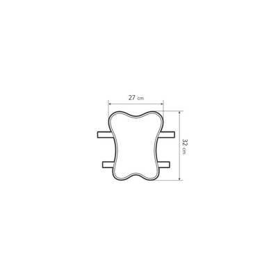 ΜΑΞΙΛΑΡΙ ΣΕΛΑΣ MOTO ΜΕ VELCRO (XL) GELPAD AIR 27x32mm