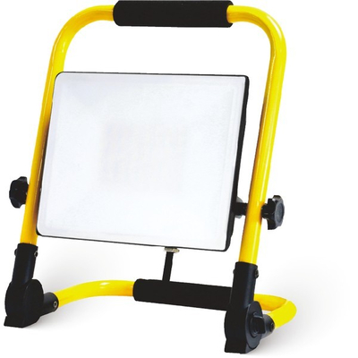 ΠΡΟΒΟΛΕΑΣ LED 50W SMD ΦΟΡΗΤΟΣ 4000K IP65 220-240V ΜΑΥΡΟΣ PLUS