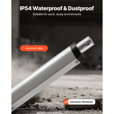 Γραμμικός Ενεργοποιητής VEVOR 12V, Διαδρομή 101,6 mm, Υψηλής Ταχύτητας 15 mm/s, Γραμμικός Ενεργοποιητής Κίνησης 1000N - με Προστασία IP54 & Βάση Στήριξης για Γραφείο Ανύψωσης, Ανακλινόμενες Καρέκλες, Ανοιχτήρι Πόρτας Παραθύρου