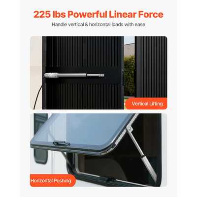 Γραμμικός Ενεργοποιητής VEVOR 12V, Διαδρομή 203,2 mm, Υψηλής Ταχύτητας 15 mm/s, Γραμμικός Ενεργοποιητής Κίνησης 1000N - με Προστασία IP54 & Βάση Στήριξης για Γραφείο Ανύψωσης, Ανακλινόμενες Καρέκλες, Ανοιχτήρι Πόρτας Παραθύρου