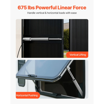 Γραμμικός Ενεργοποιητής VEVOR 12V, Αδιάβροχος Γραμμικός Ενεργοποιητής IP65 με Διαδρομή 304,8 mm, Ενεργοποιητές Κίνησης 3000N 5 mm/s με Βάση Τοποθέτησης για Ηλιακούς Ιχνηλάτες, Βιομηχανικά Μηχανήματα, Ανοιχτήρι Πόρτας