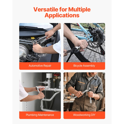 Σετ καρυδάκια VEVOR, 149 τεμάχια, σετ καρυδάκια και καστάνιας 9,5 & 6,4 & 12,7 mm, SAE και μετρικά, βαθιά και ρηχά, κιτ εργαλείων μηχανικού με μύτες, αξεσουάρ, θήκη αποθήκευσης, κράμα χάλυβα CR-V, για επισκευή