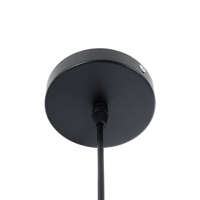 GLOBOSTAR® MEDEA 01004 Μοντέρνο Κρεμαστό Φωτιστικό Οροφής με Ντουί 1 x E27 AC 220-240V IP20 - Μαύρο & Χρυσό - Μ30 x Π30 x Υ16cm