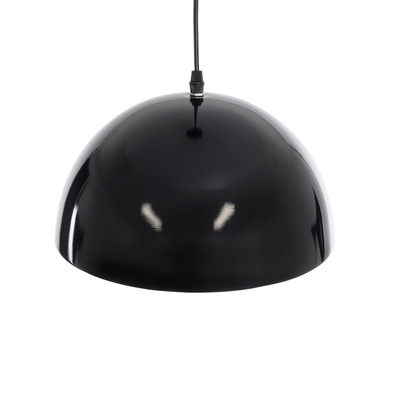 GLOBOSTAR® MEDEA 01004 Μοντέρνο Κρεμαστό Φωτιστικό Οροφής με Ντουί 1 x E27 AC 220-240V IP20 - Μαύρο & Χρυσό - Μ30 x Π30 x Υ16cm