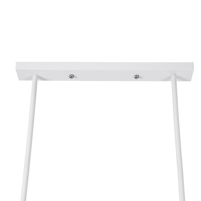 GLOBOSTAR® REGAL 01008 Vintage Φωτιστικό Οροφής με Ντουί 2 x E27 AC 220-240V IP20 - Λευκό - Μ80 x Π26 x Υ82cm