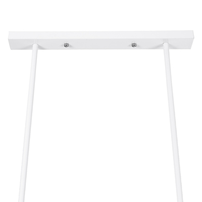 GLOBOSTAR® REGAL 01010 Vintage Φωτιστικό Οροφής με Ντουί 3 x E27 AC 220-240V IP20 - Λευκό - Μ110 x Π26 x Υ75cm