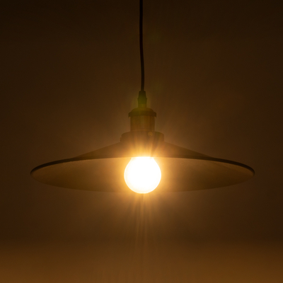 GLOBOSTAR® CARAVEL 01042 Vintage Κρεμαστό Φωτιστικό Οροφής με Ντουί 1 x E27 AC 220-240V IP20 - Μαύρο & Χρυσό - Μ36 x Π36 x Υ10cm