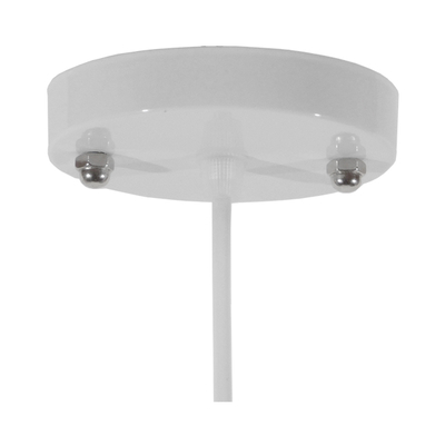 GLOBOSTAR® RAY 01044 Vintage Κρεμαστό Φωτιστικό Οροφής με Ντουί 1 x E27 AC 220-240V IP20 - Λευκό - Μ26 x Π26 x Υ25cm