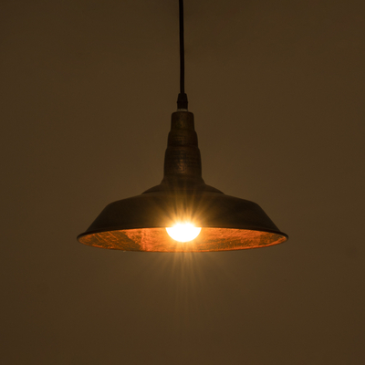 GLOBOSTAR® RAY 01047 Vintage Κρεμαστό Φωτιστικό Οροφής με Ντουί 1 x E27 AC 220-240V IP20 - Χάλκινο - Μ26 x Π26 x Υ20cm