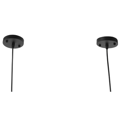 GLOBOSTAR® TUBE 01085 Vintage Κρεμαστό Φωτιστικό Οροφής με Ντουί 1 x E27 AC 220-240V IP20 - Μαύρο - Μ43 x Π11 x Υ11cm