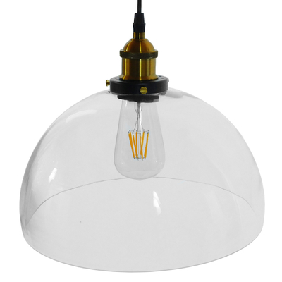 GLOBOSTAR® WICKHAM 01171 Vintage Κρεμαστό Φωτιστικό Οροφής με Ντουί 1 x E27 AC 220-240V IP20 - Πολύχρωμο - Μ30 x Π30 x Y25cm