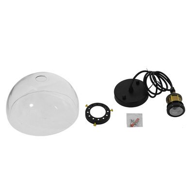 GLOBOSTAR® WICKHAM 01171 Vintage Κρεμαστό Φωτιστικό Οροφής με Ντουί 1 x E27 AC 220-240V IP20 - Πολύχρωμο - Μ30 x Π30 x Y25cm