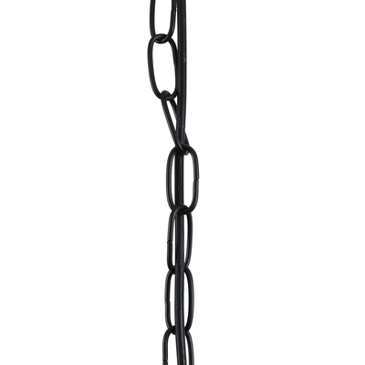 GLOBOSTAR® LARKIN 01175 Vintage Κρεμαστό Φωτιστικό Οροφής με Ντουί 1 x E27 AC 220-240V IP20 - Μαύρο - Μ30 x Π30 x Y28cm