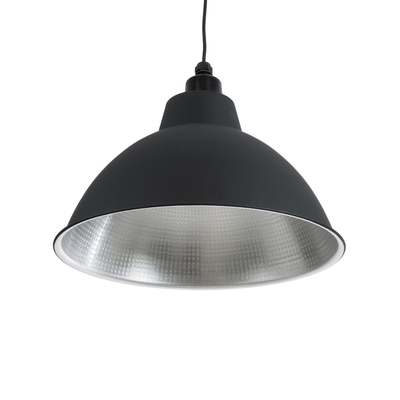 GLOBOSTAR® LOUVE 01176 Vintage Κρεμαστό Φωτιστικό Οροφής με Ντουί 1 x E27 AC 220-240V IP20 - Μαύρο - Μ40 x Π40 x Υ30cm